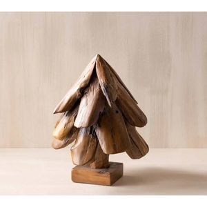 Driftwood Teak Holiday Tree, 18"H